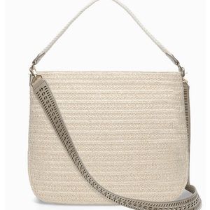 Stella & Dot Ellie Hobo Crossbody Metallic Weave